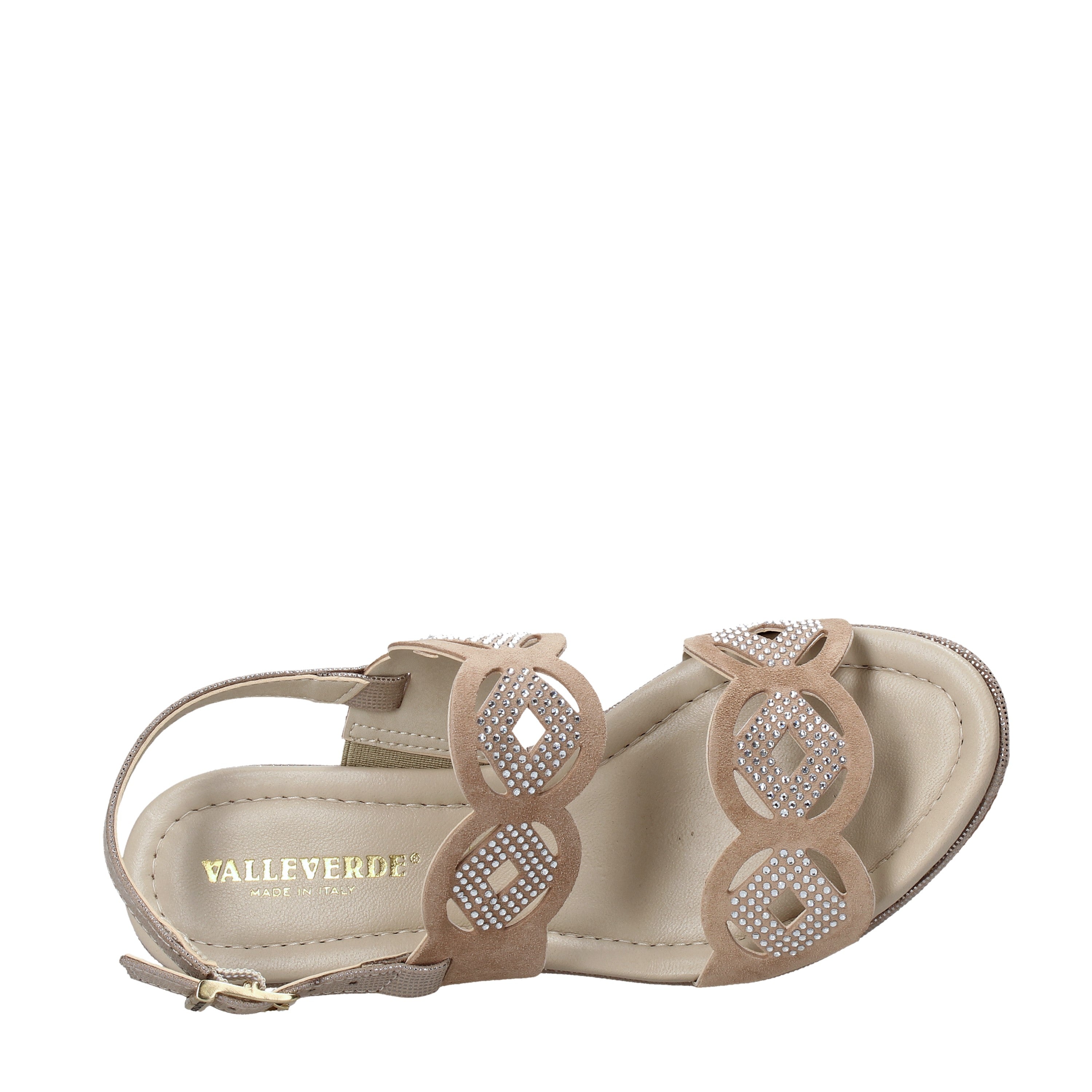 Sandali zeppa Beige Valleverde