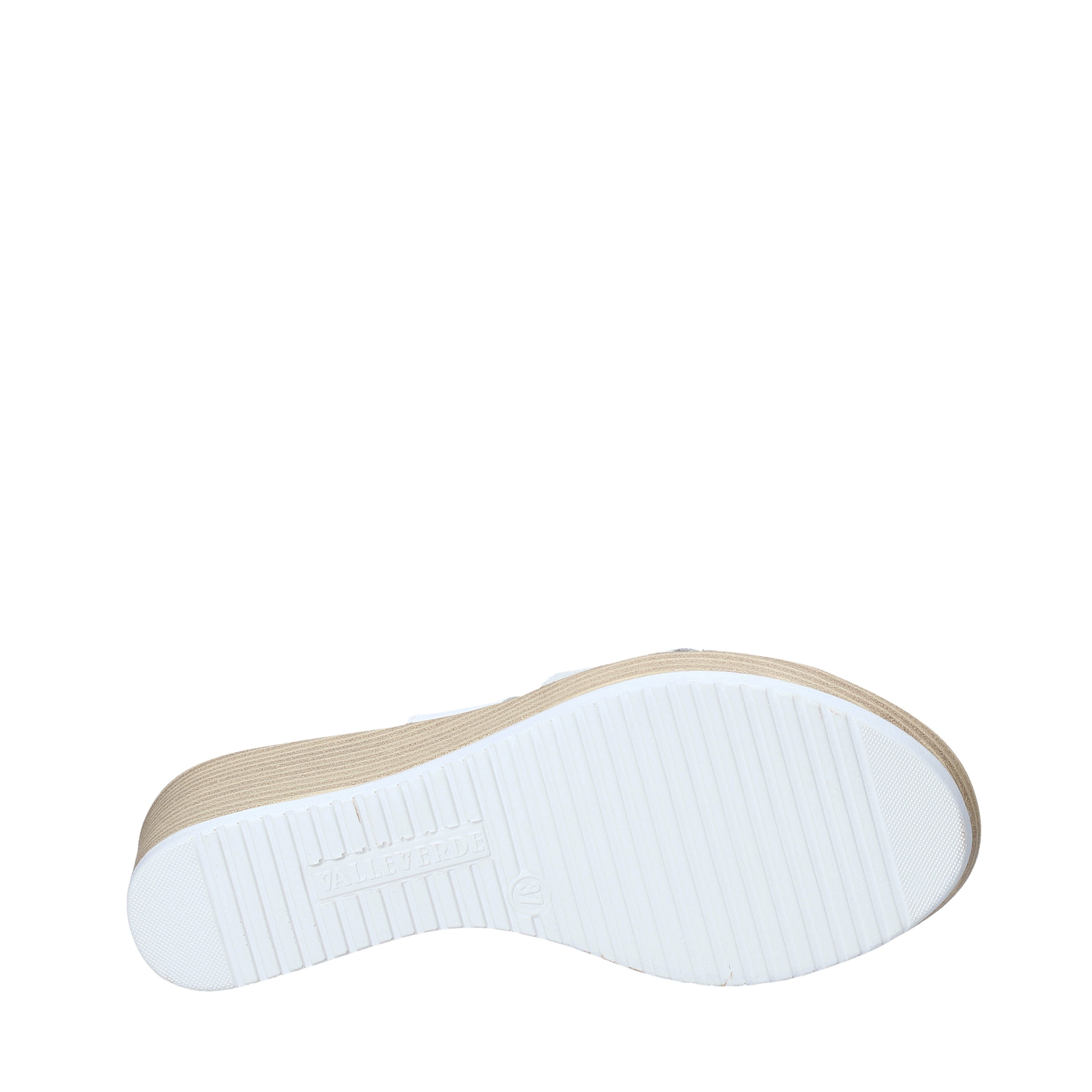 Sandali zeppa Bianco Valleverde