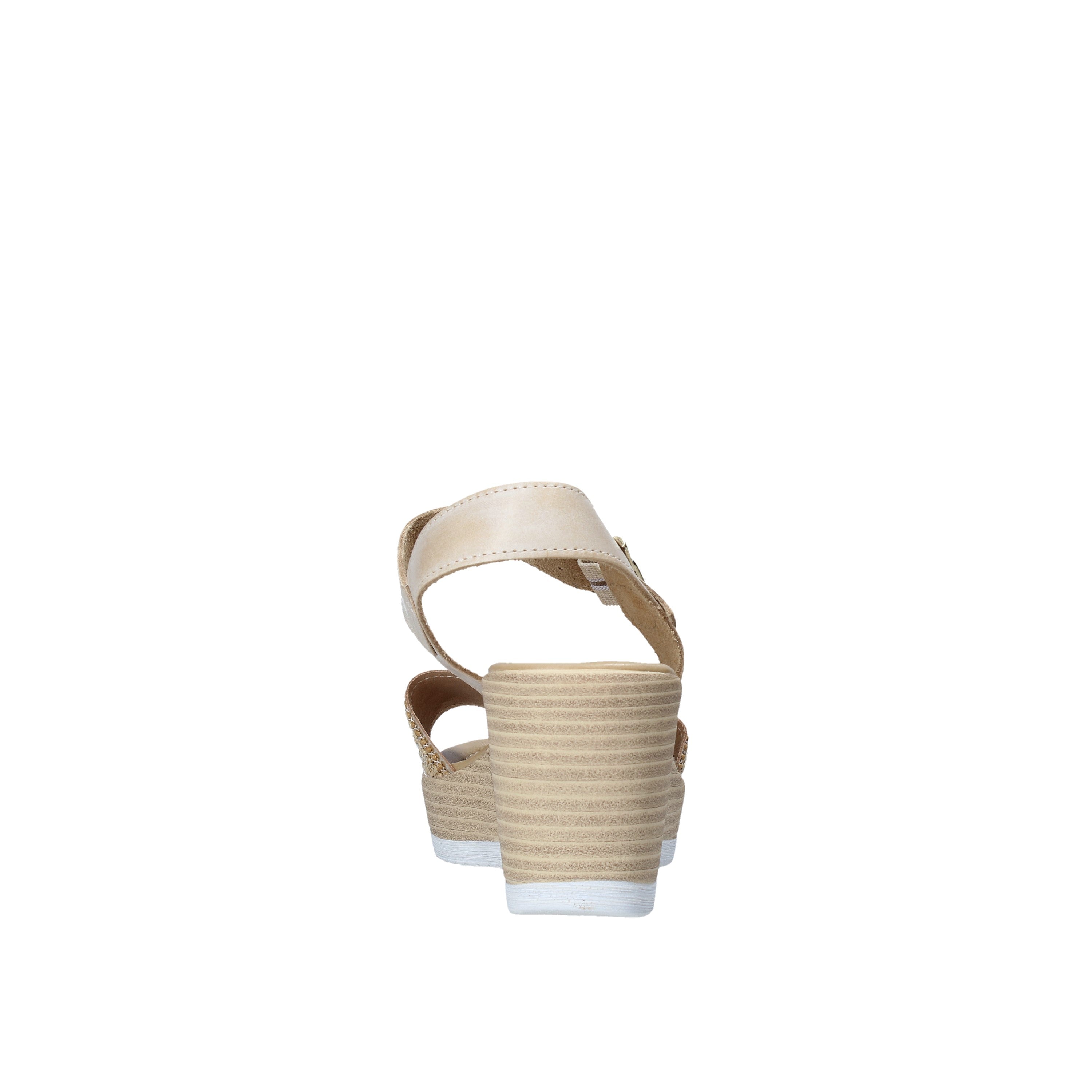 Sandali zeppa Beige Valleverde