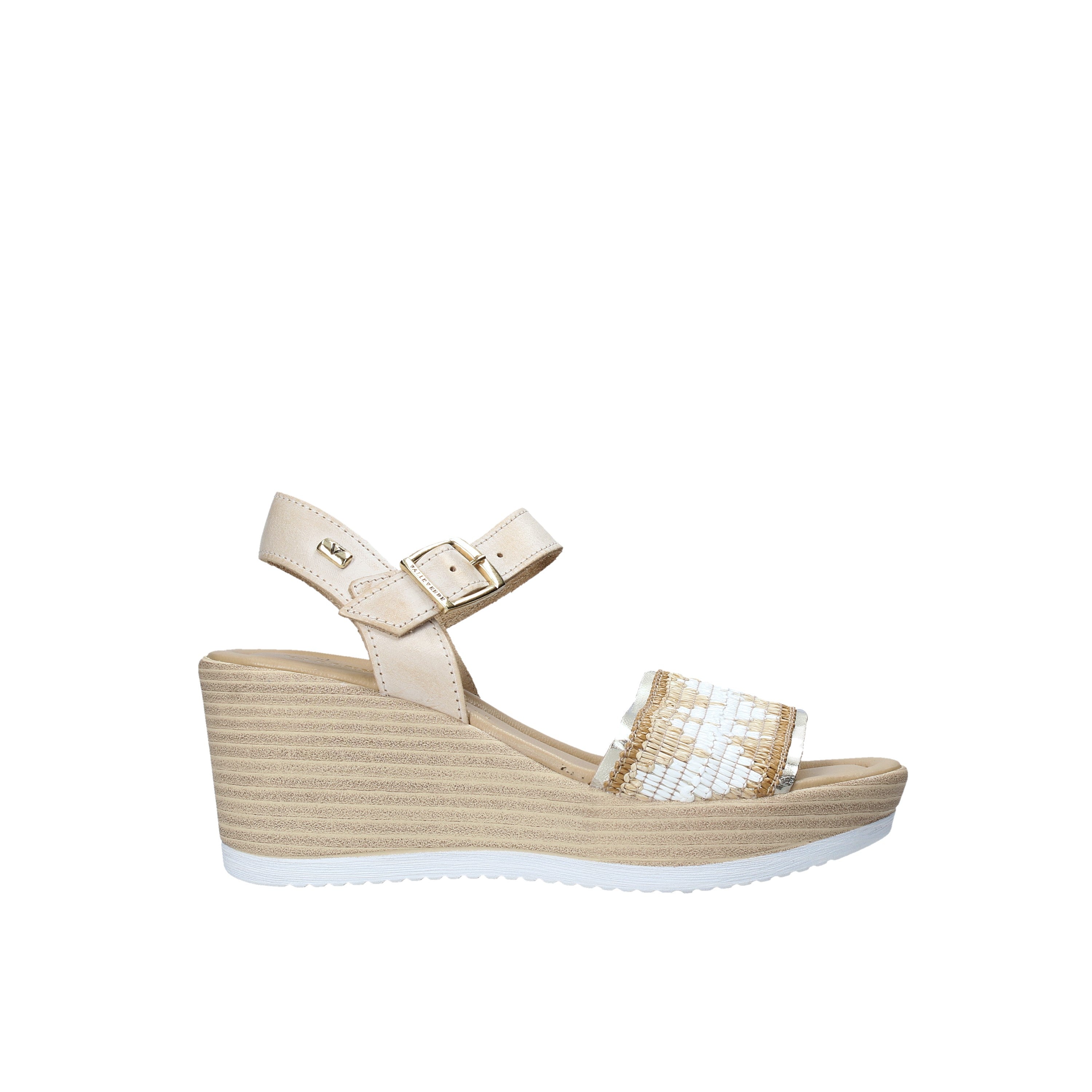 Sandali zeppa Beige Valleverde