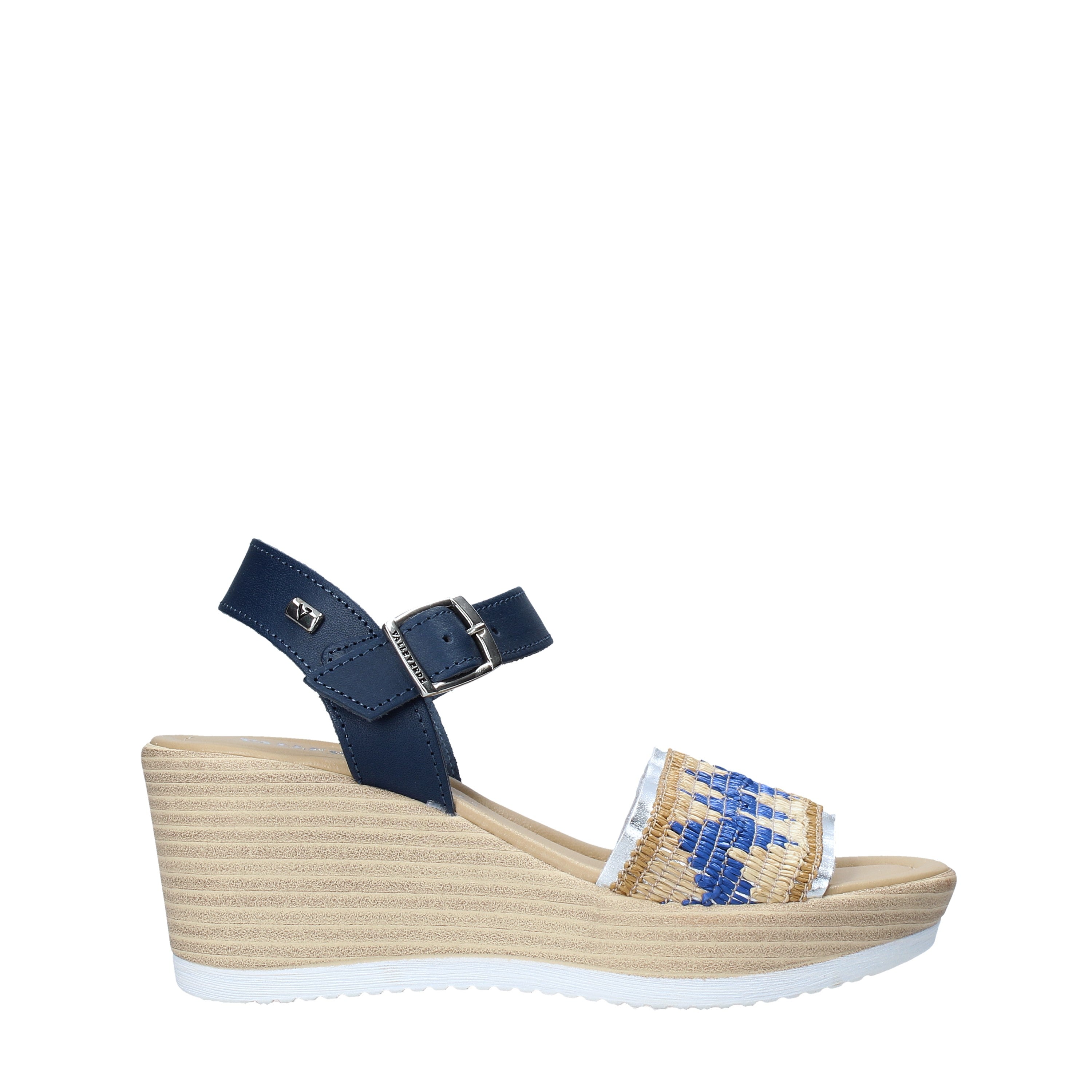 Sandali zeppa Blu Valleverde