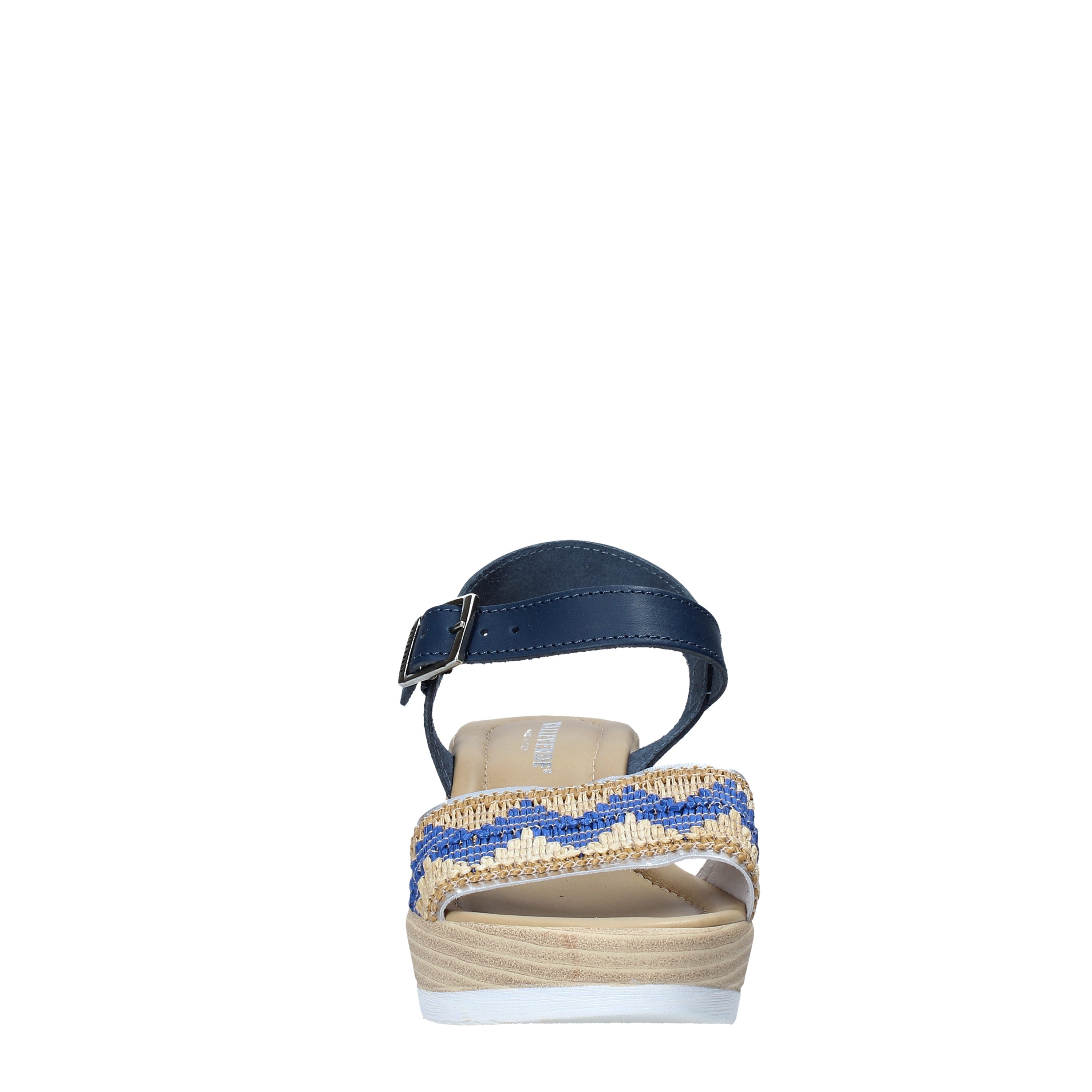 Sandali zeppa Blu Valleverde