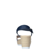 Sandali zeppa Blu Valleverde