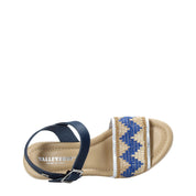 Sandali zeppa Blu Valleverde