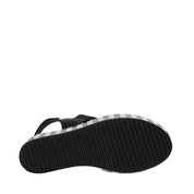 Sandali zeppa Nero Valleverde