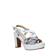 Sandali tacco Bianco Valleverde