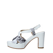 Sandali tacco Bianco Valleverde