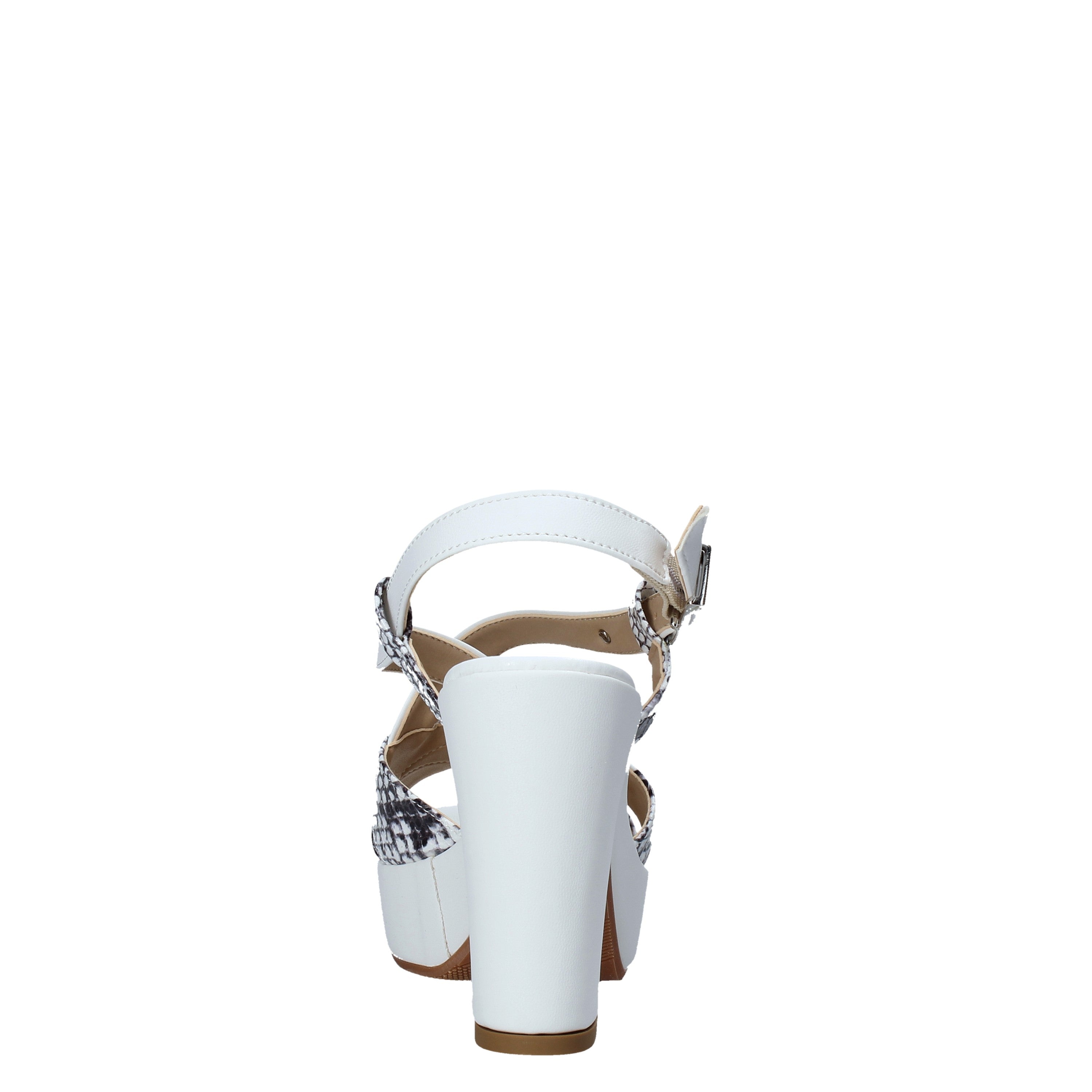 Sandali tacco Bianco Valleverde