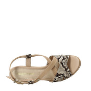 Sandali tacco Beige Valleverde