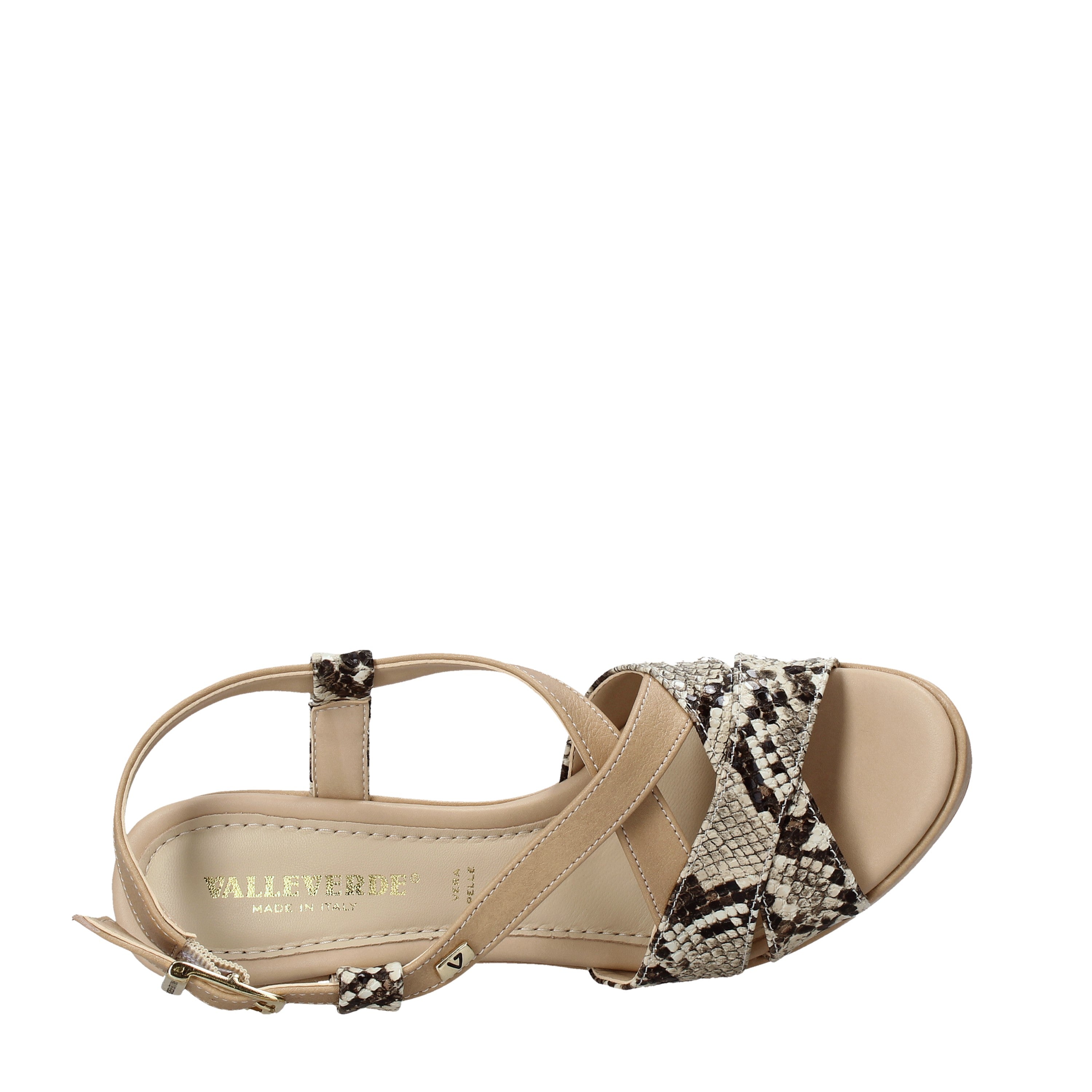 Sandali tacco Beige Valleverde