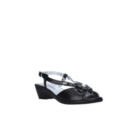 Sandali zeppa Nero Valleverde