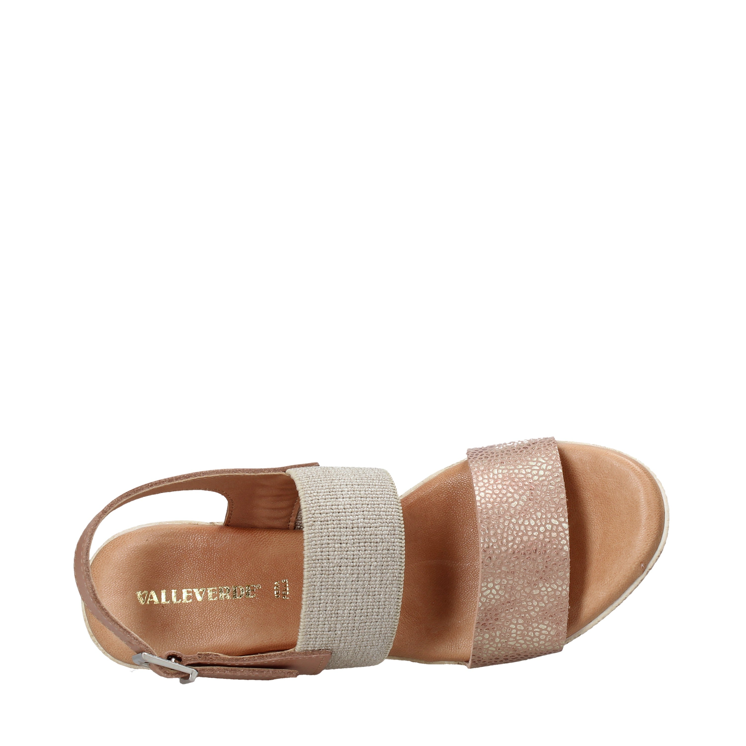 Sandali zeppa Rosa Valleverde