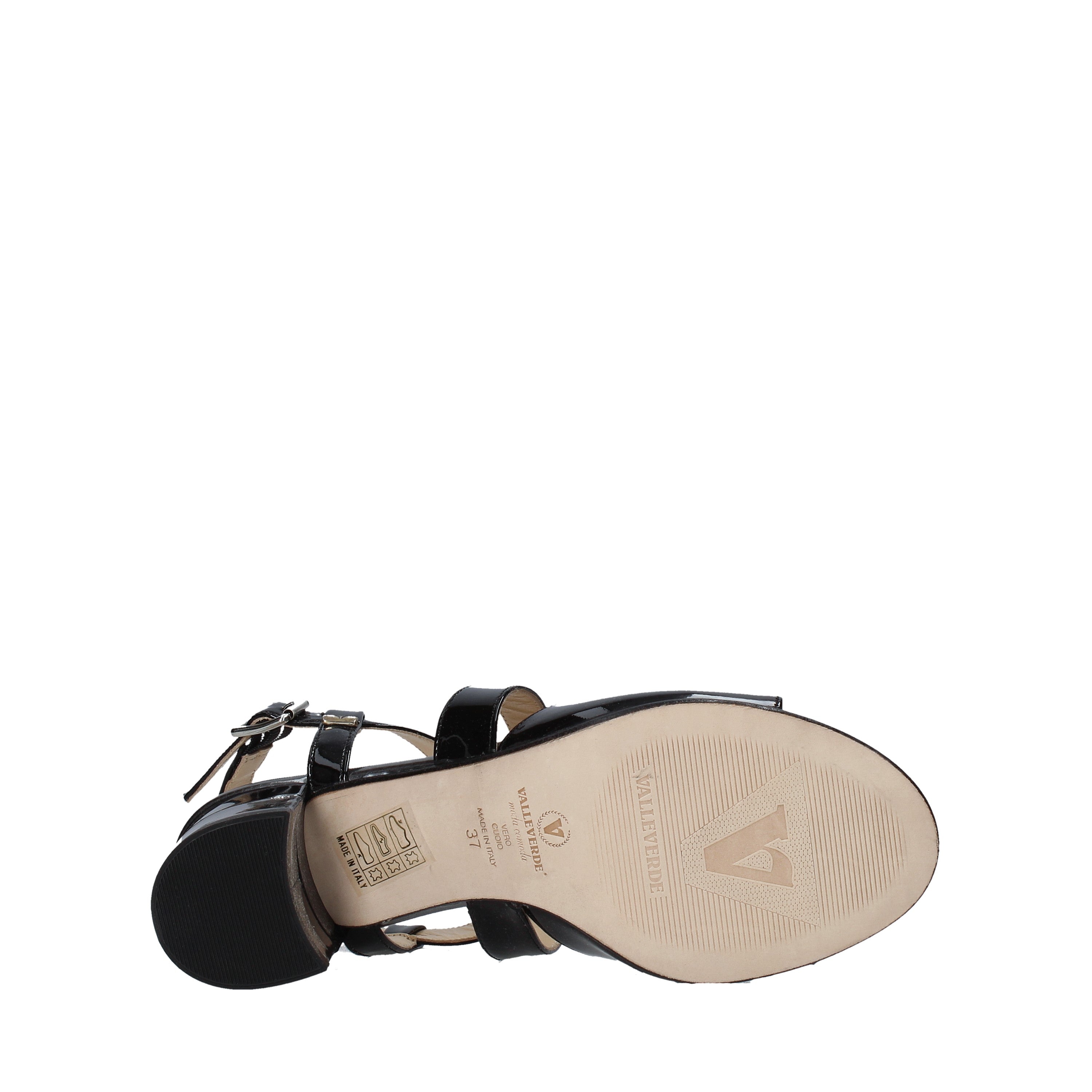 Sandali tacco Nero Valleverde