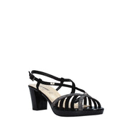 Sandali tacco Nero Valleverde