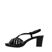 Sandali tacco Nero Valleverde