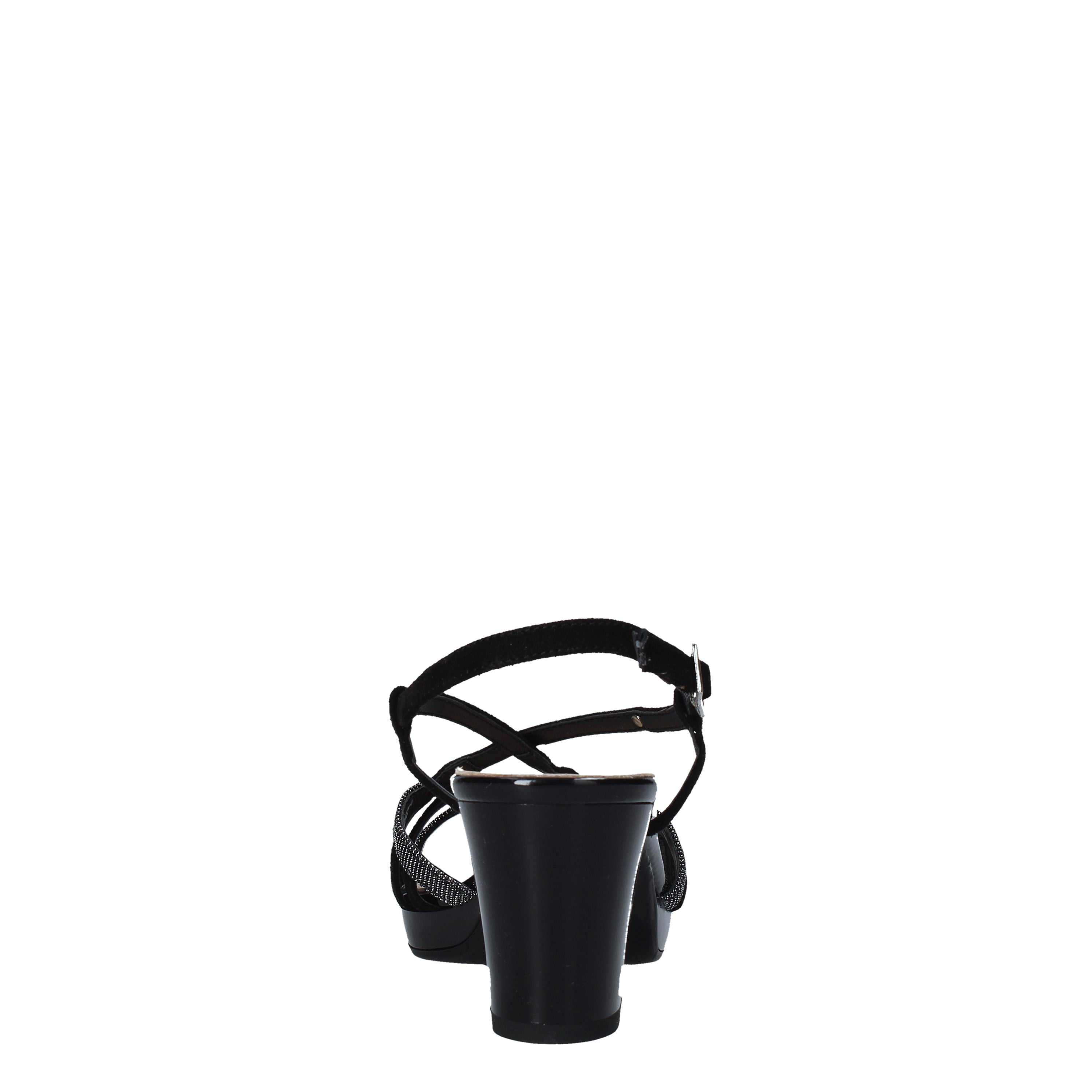 Sandali tacco Nero Valleverde