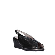 Sandali zeppa Nero Valleverde