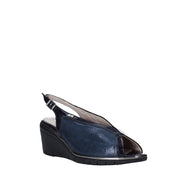 Sandali zeppa Blu Valleverde