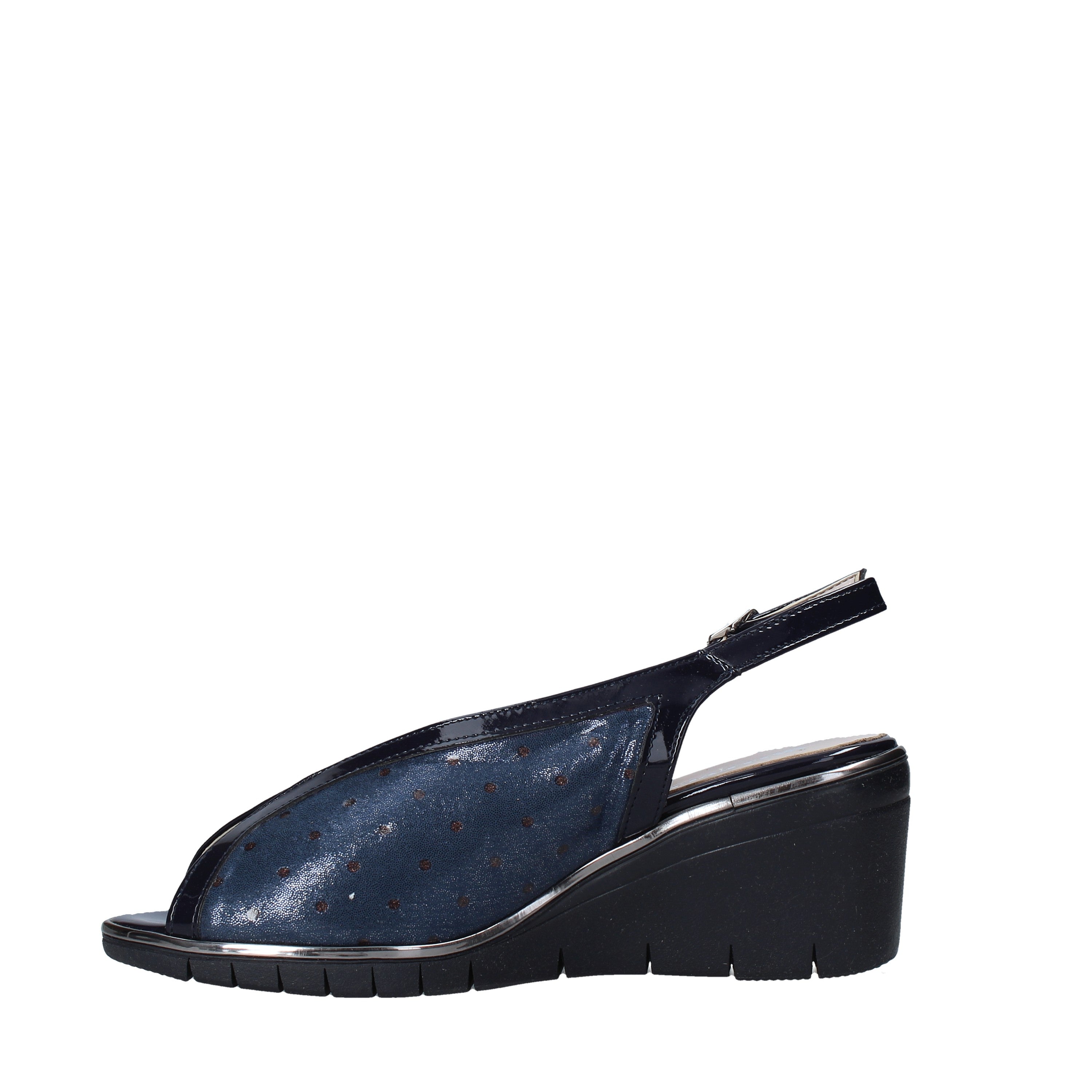 Sandali zeppa Blu Valleverde