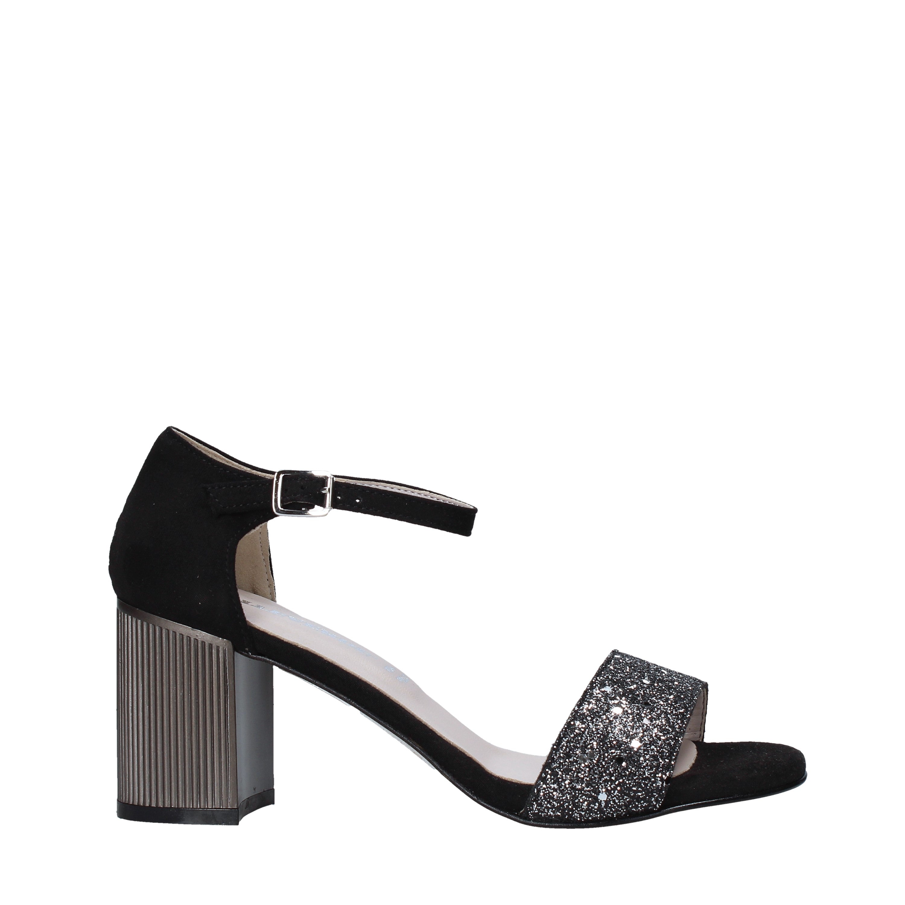 Sandali tacco Nero Valleverde