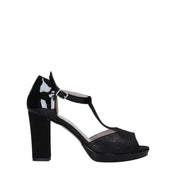 Sandali tacco Nero Valleverde