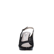 Sandali tacco Nero Valleverde