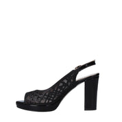 Sandali tacco Nero Valleverde