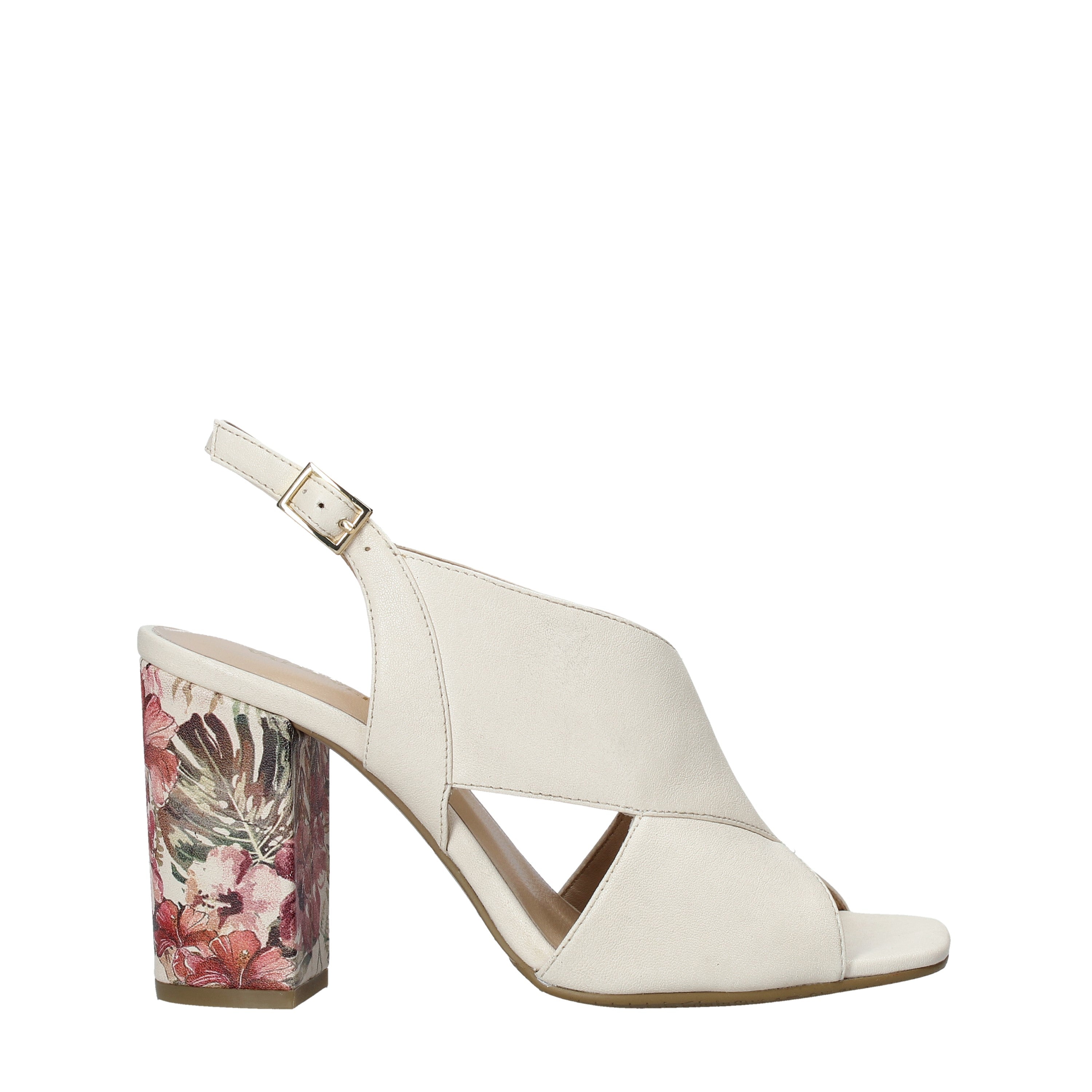 Sandali tacco Beige Valleverde