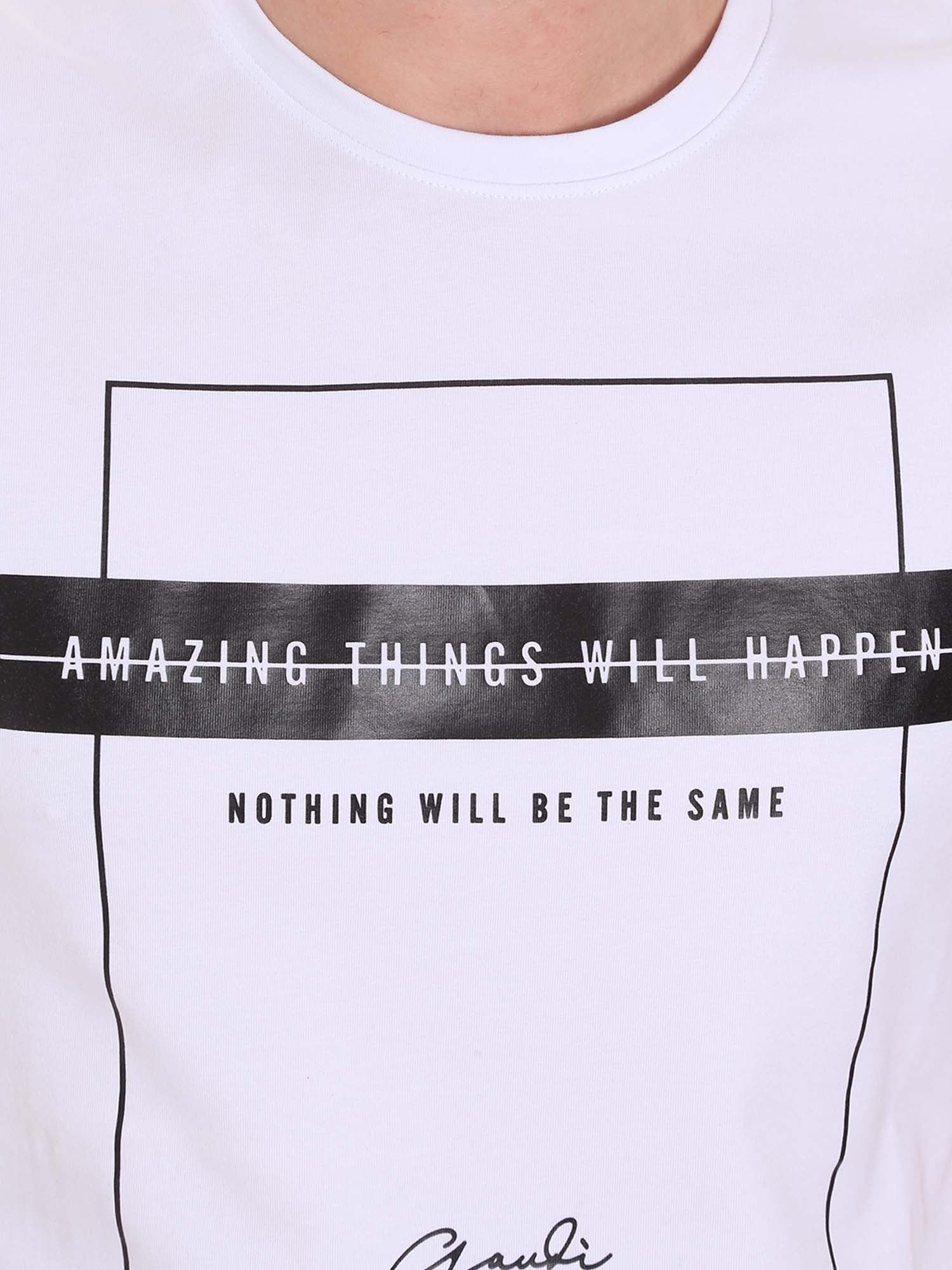 T-shirt Bianco Gaudi