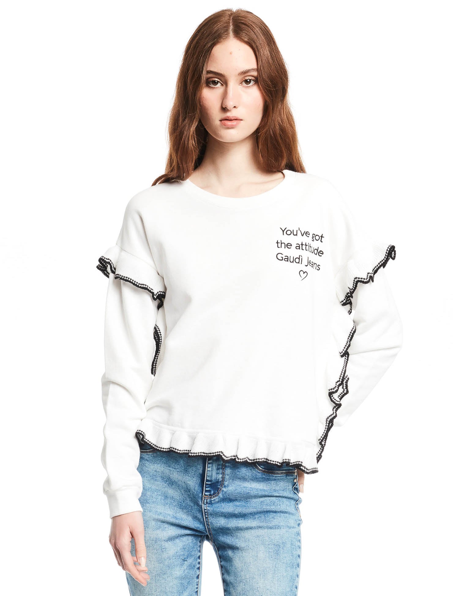 Felpe Bianco Gaudi Jeans