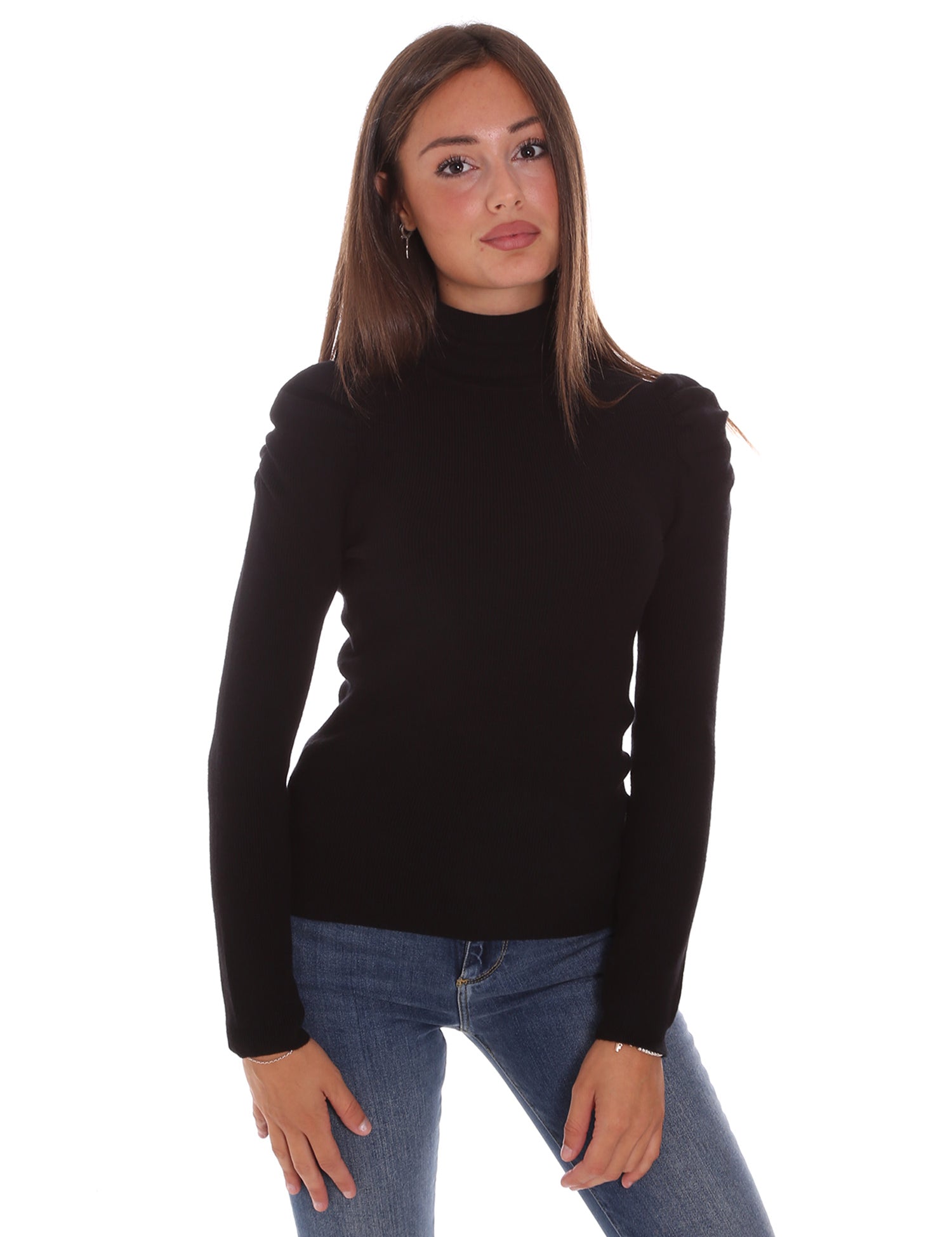 Maglie a collo alto Nero Fracomina