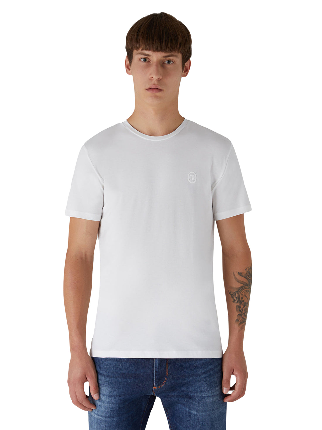 T-shirt Bianco Trussardi Jeans