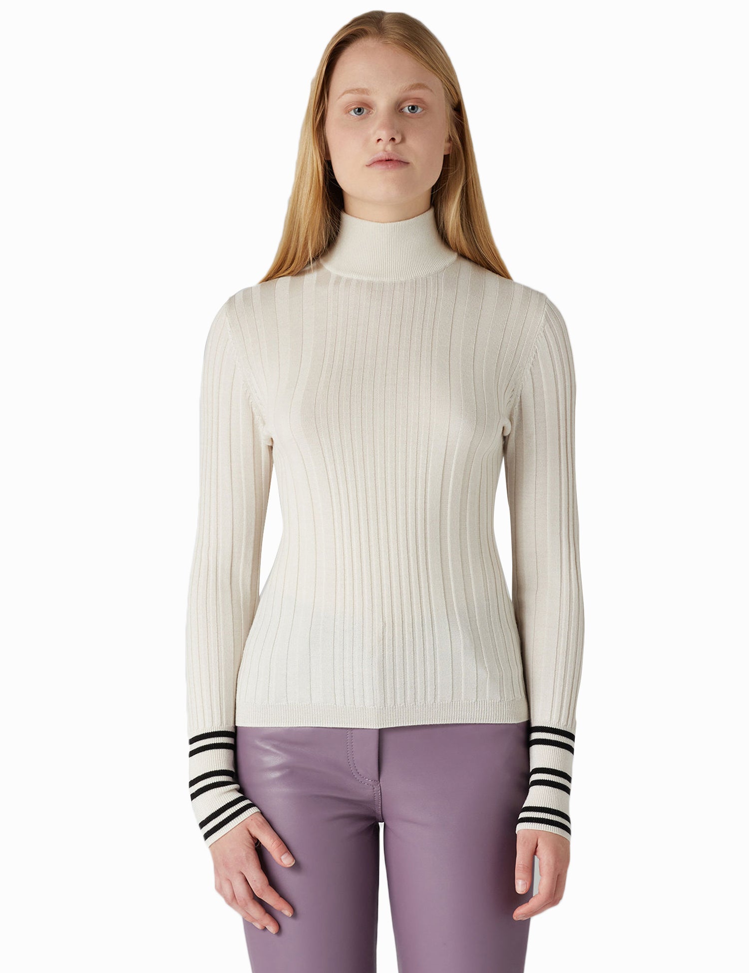 Maglie a collo alto Bianco Trussardi Jeans