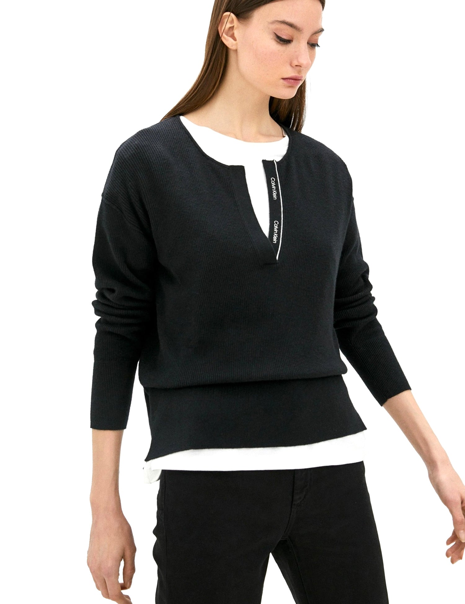 Maglioncini Nero Calvin Klein