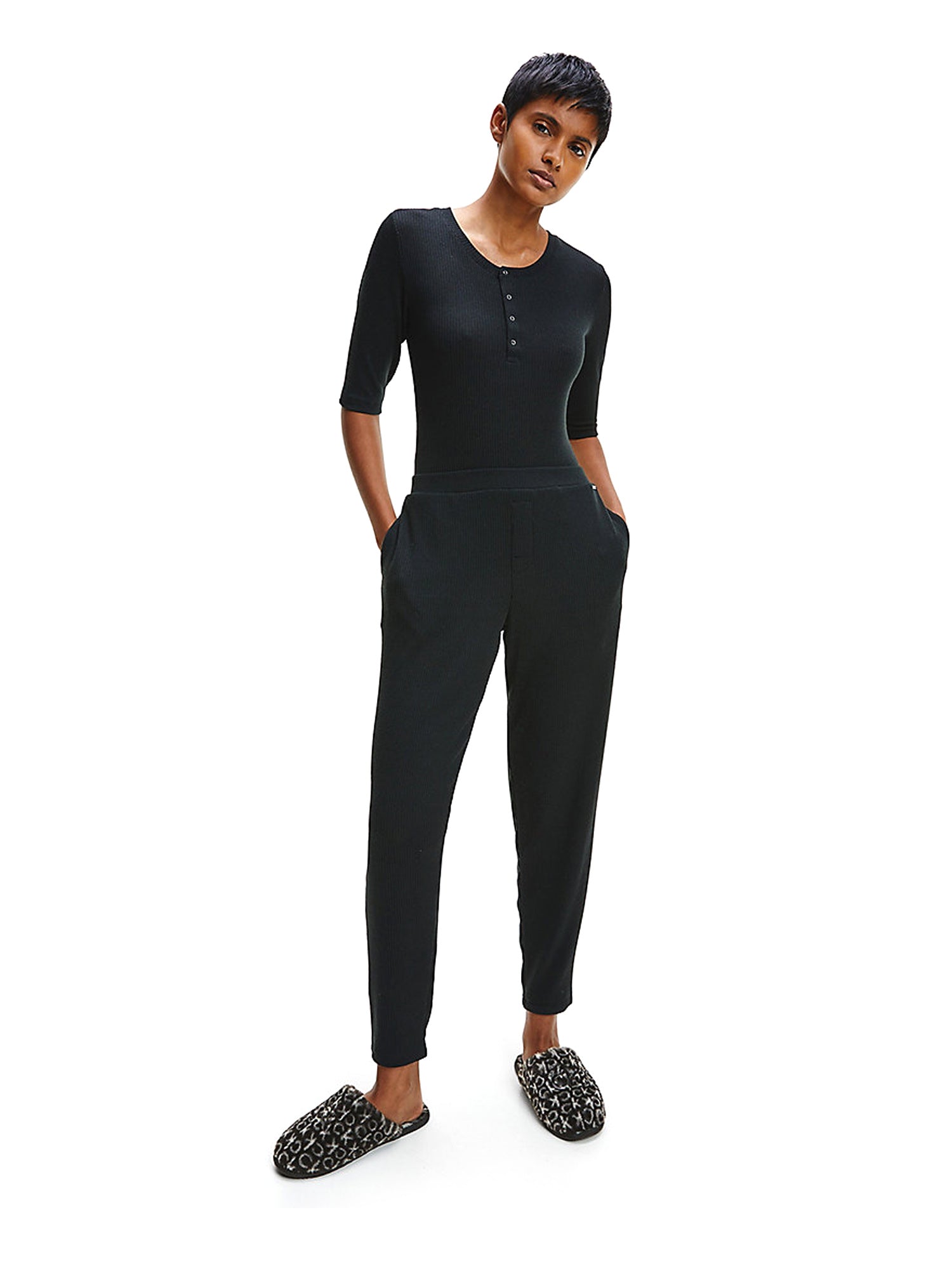 Pantofole Nero Calvin Klein Jeans