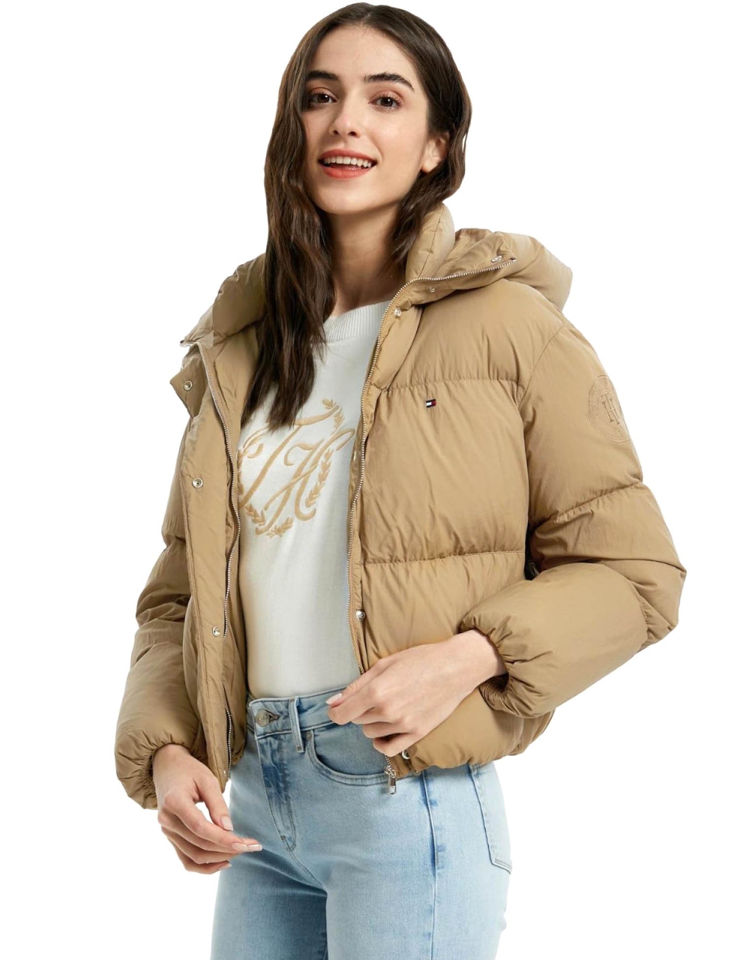 Piumini Beige Tommy Hilfiger