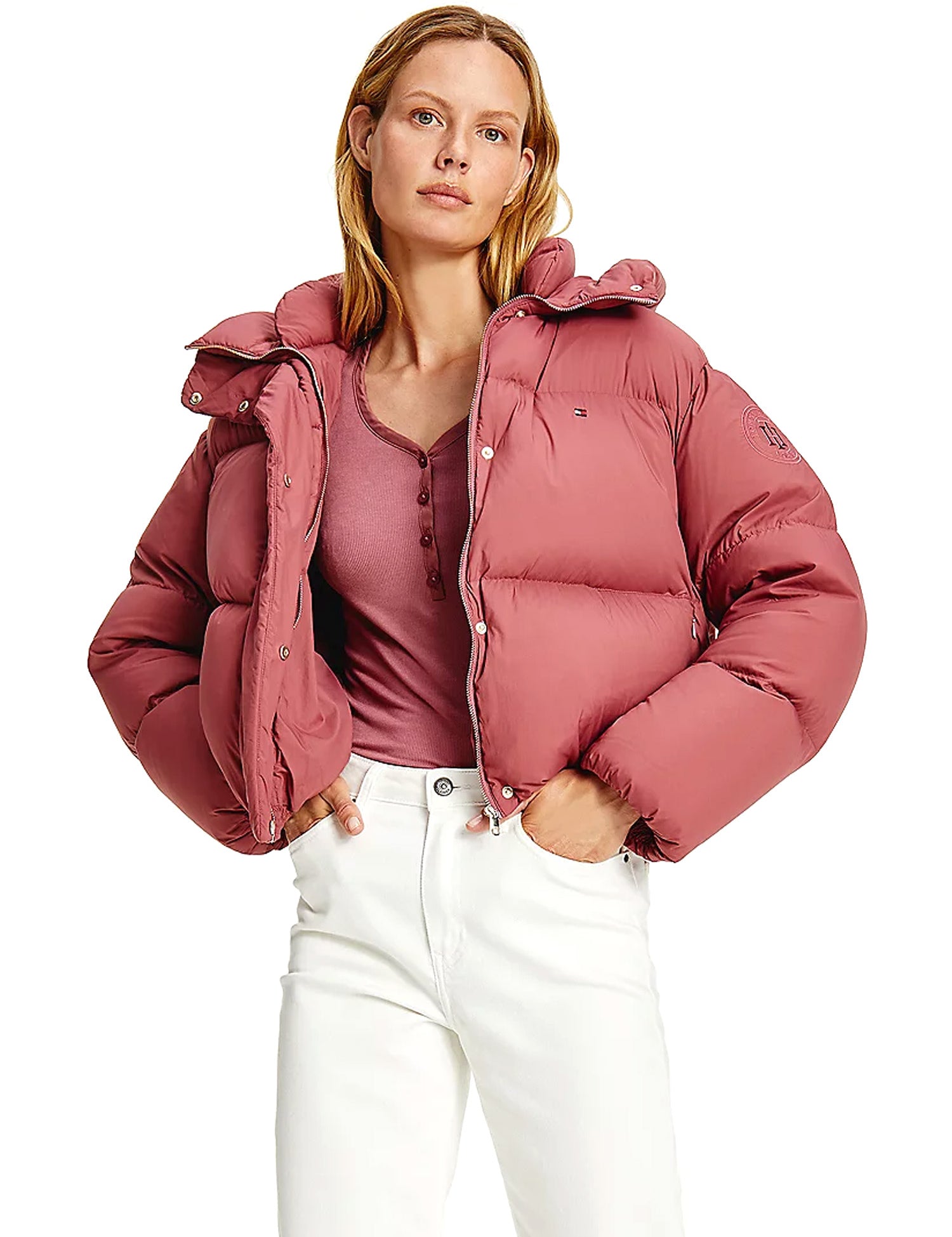 Piumini Rosa Tommy Hilfiger