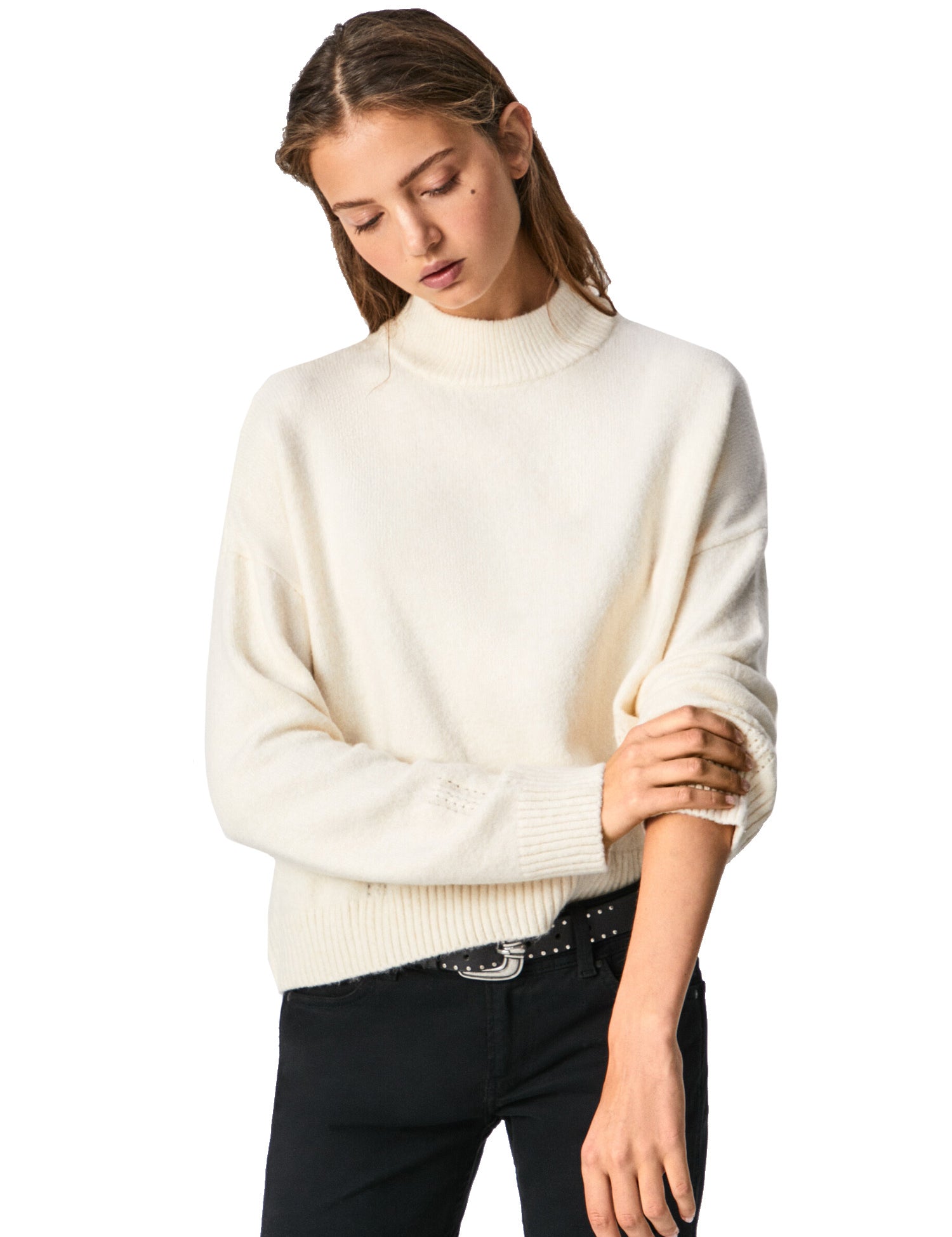 Maglie a collo alto Bianco Pepe Jeans