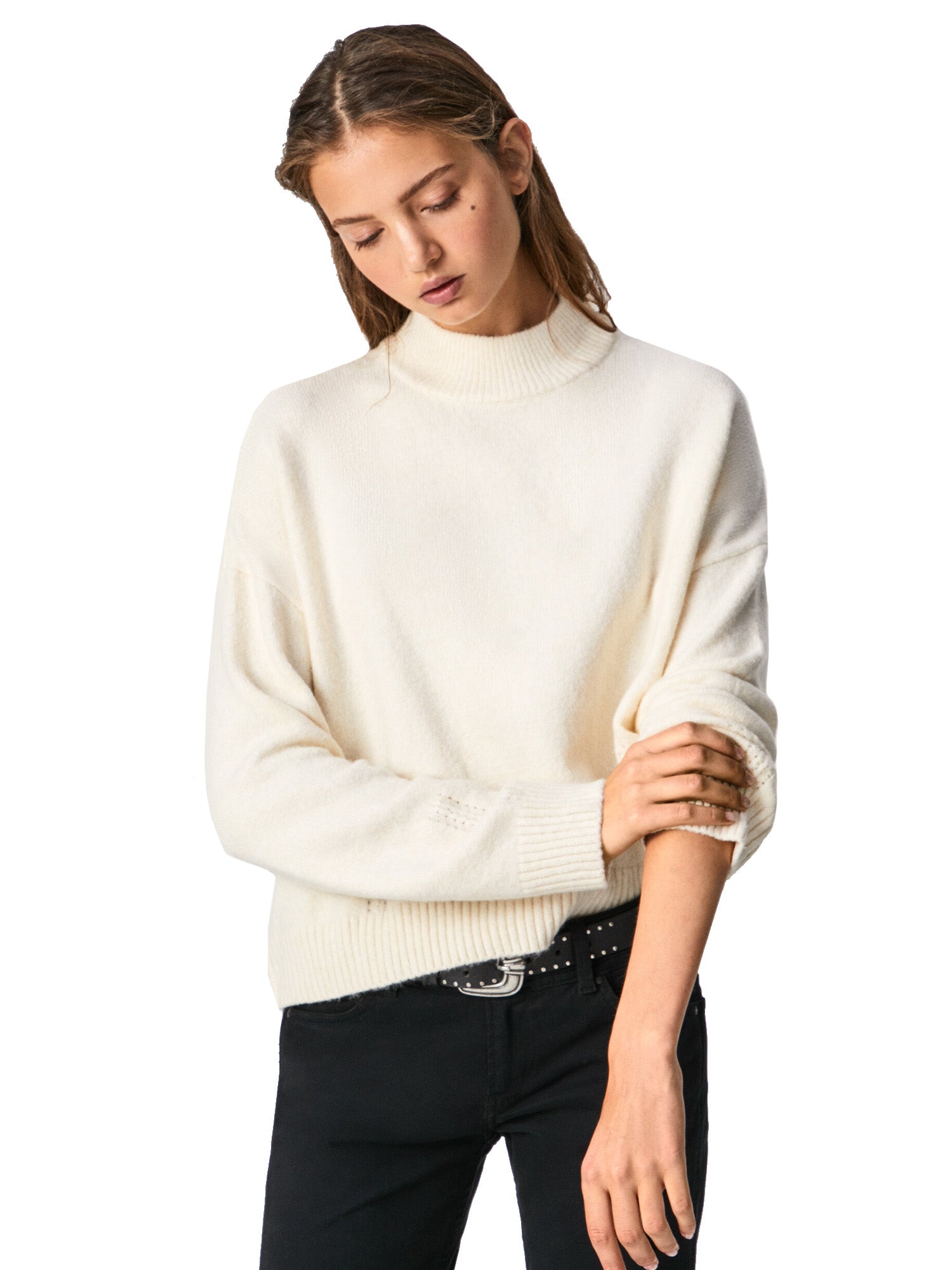 Maglie a collo alto Bianco Pepe Jeans