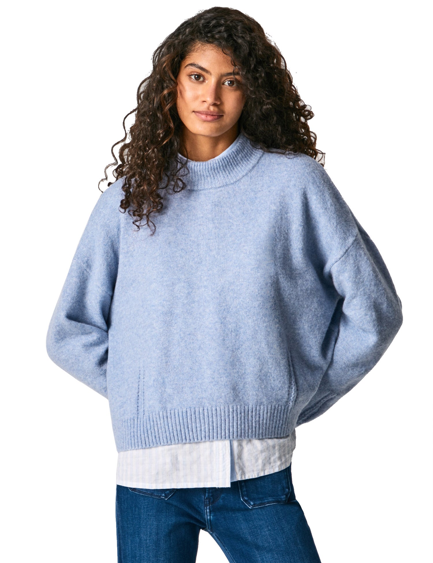 Maglie a collo alto Blu Pepe Jeans