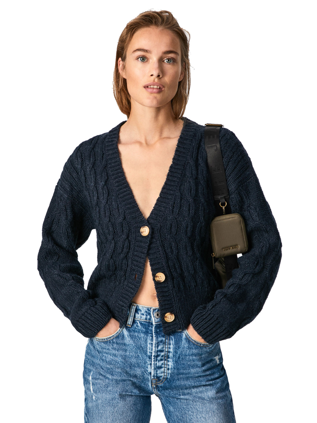 Cardigan Blu Pepe Jeans