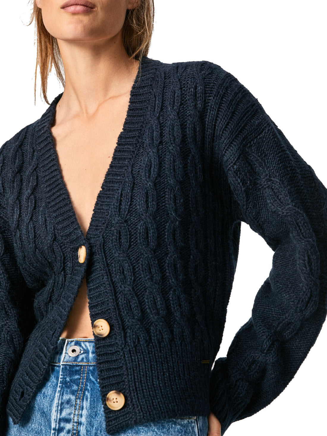 Cardigan Blu Pepe Jeans