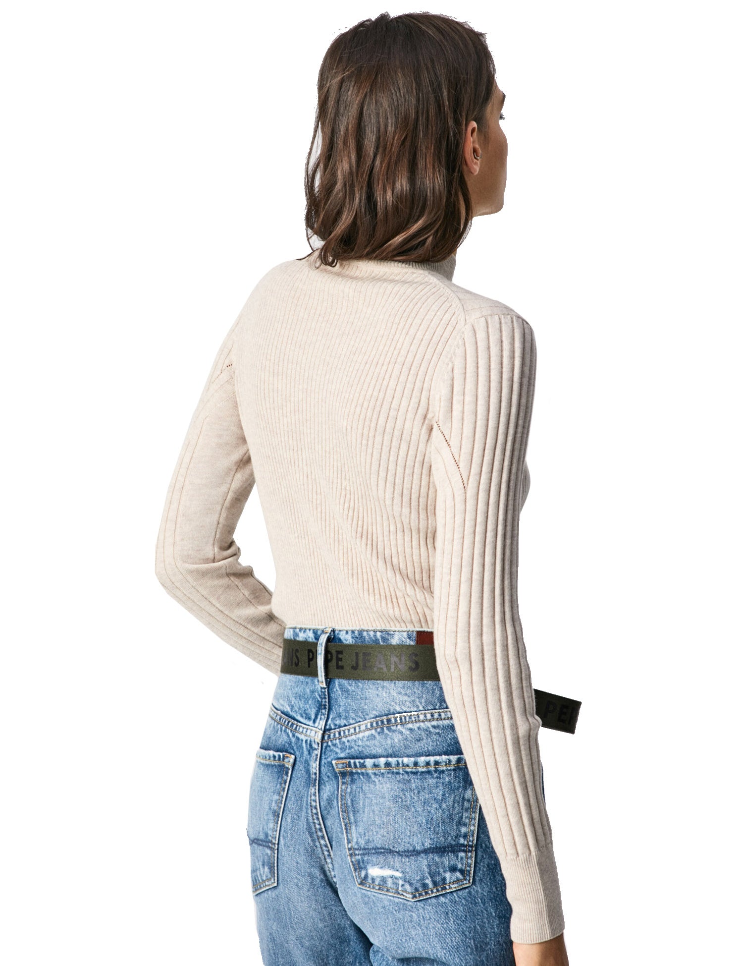 Maglie a collo alto Beige Pepe Jeans