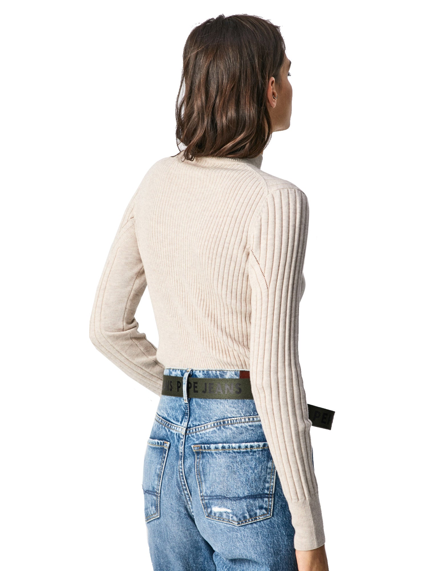 Maglie a collo alto Beige Pepe Jeans