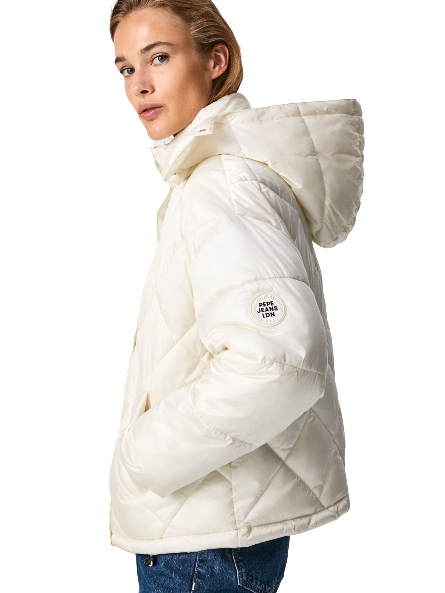 Piumini Beige Pepe Jeans