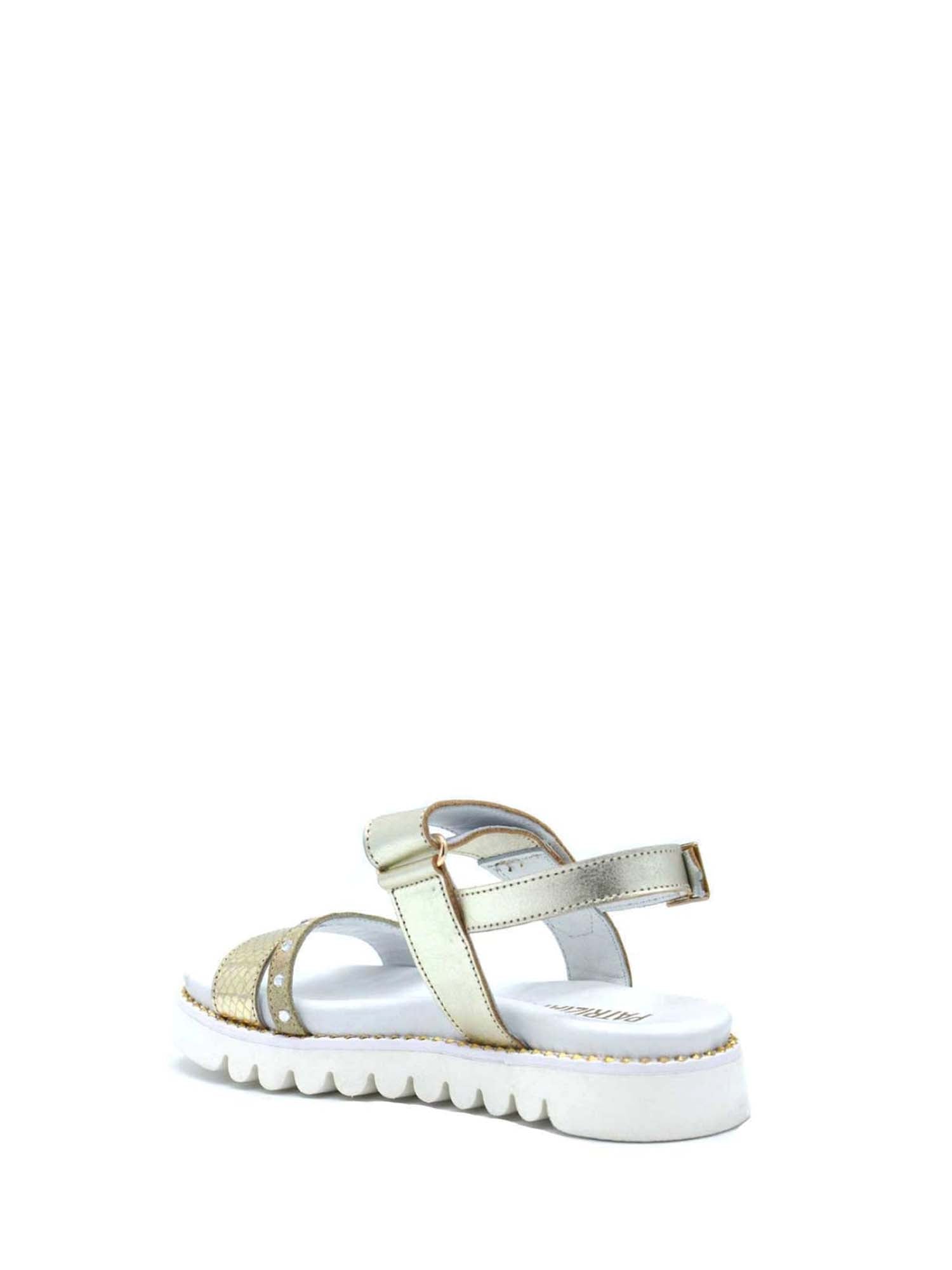 Sandali con strappi Dorato Patrizia Pepe