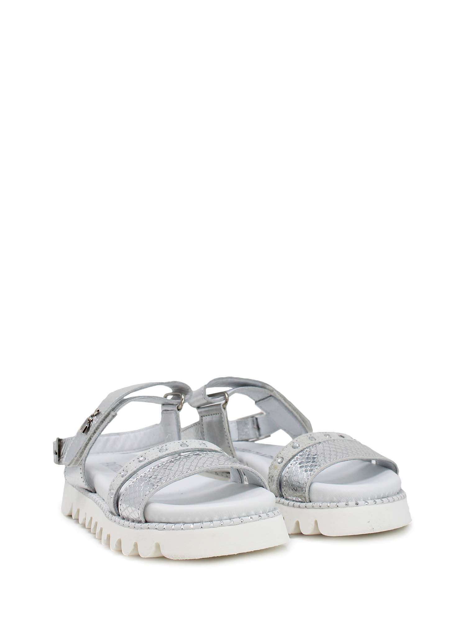 Sandali con strappi Argentato Patrizia Pepe