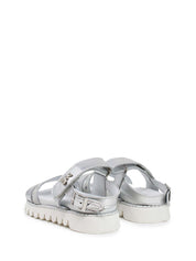 Sandali con strappi Argentato Patrizia Pepe