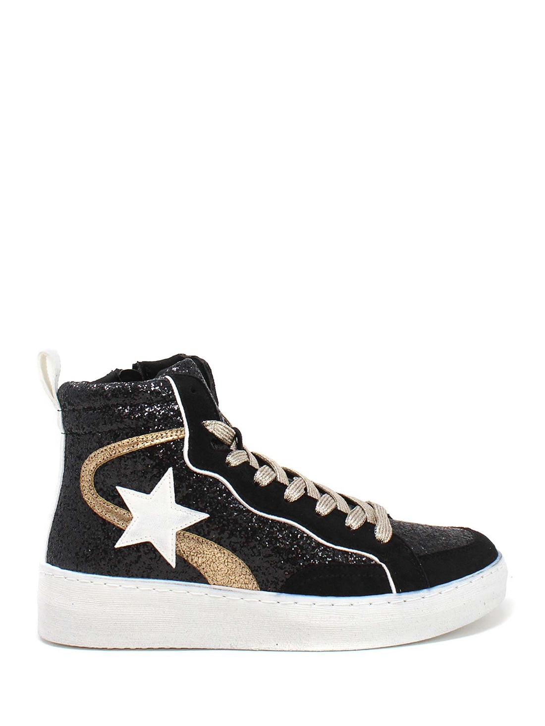 Sneakers Nero Gold&gold