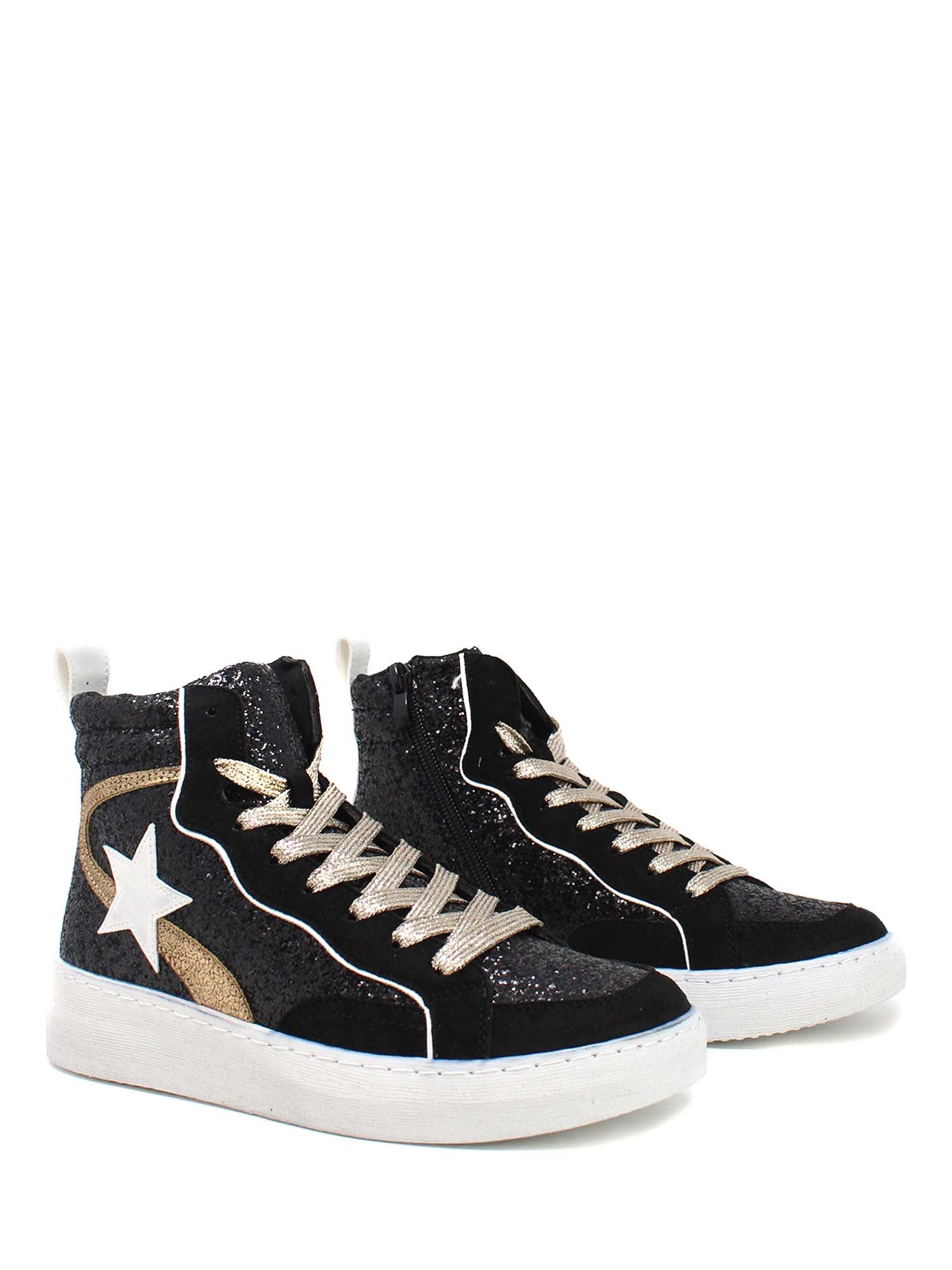 Sneakers Nero Gold&gold
